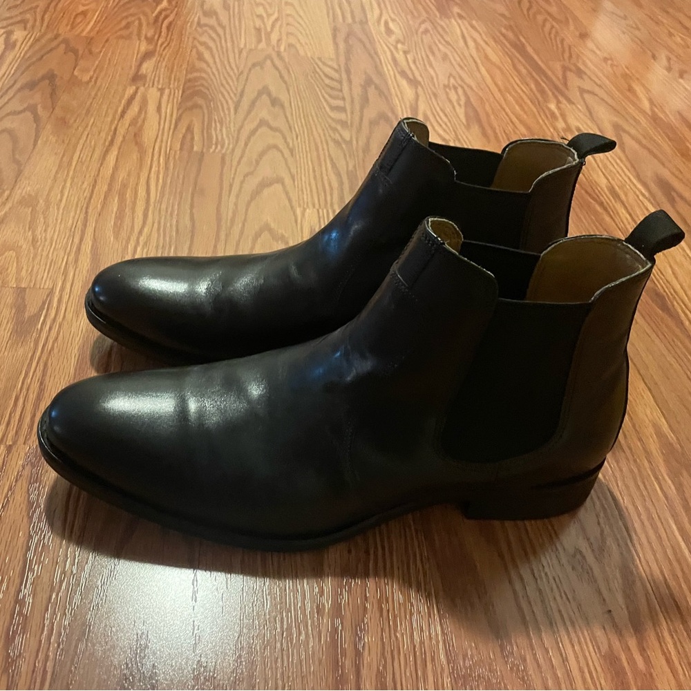 Johnston & Murphy Dark Leather Ankle Boots